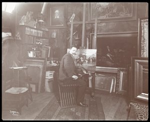 Artist Working on a Painting, 1907